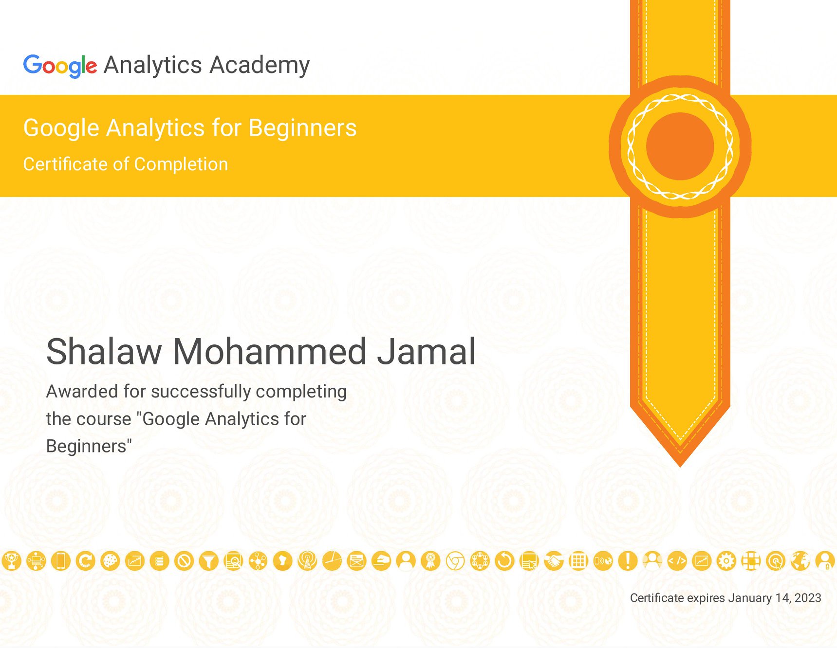 Google Analytics Cert